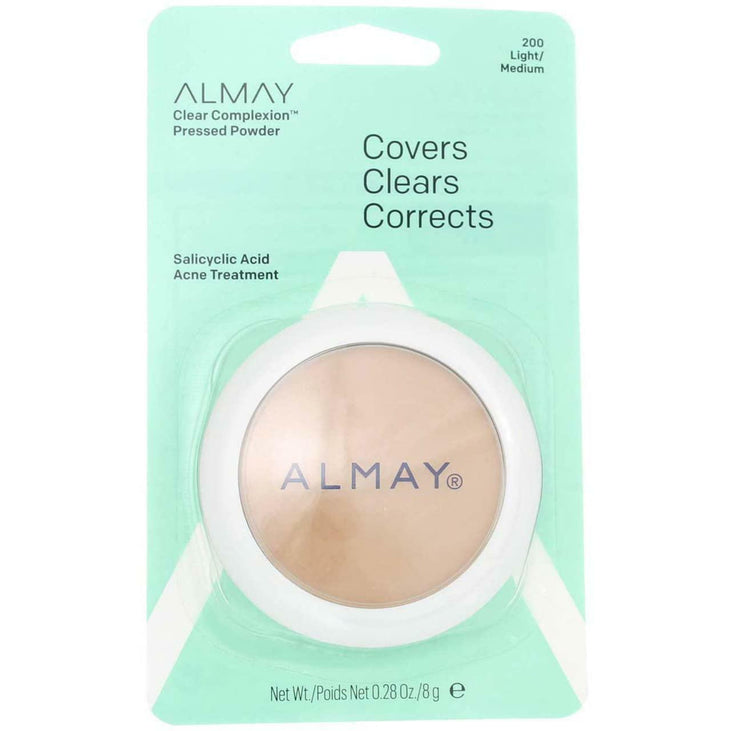 Almay Clear Complexion Pressed Powder, Light/Medium