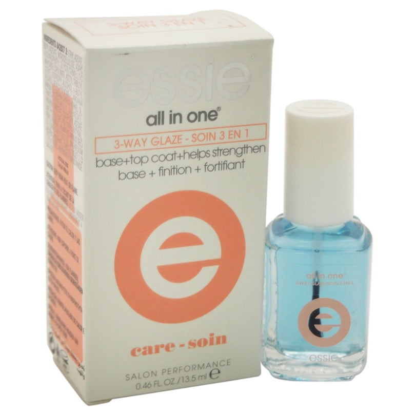 essie for Women All In One 3-Way Glaze Nail Polish, 0.46 oz