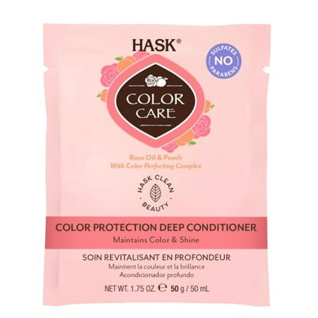 Hask Color Care Deep Sulfate-Free Conditioner with Rose Oil & Peach, 1.75 oz, Travel Size