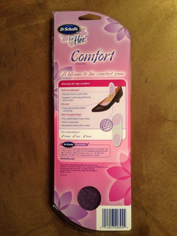 Dr. Scholl's For Her Comfort Insoles-1 pair