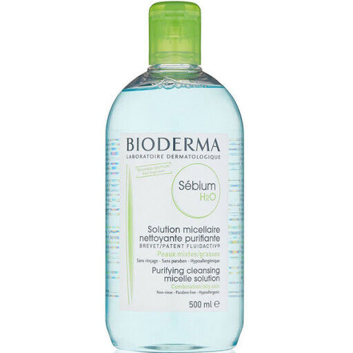 Sebium H2O Cleansing Solution by Bioderma for Unisex - 16.7 oz Cleanser