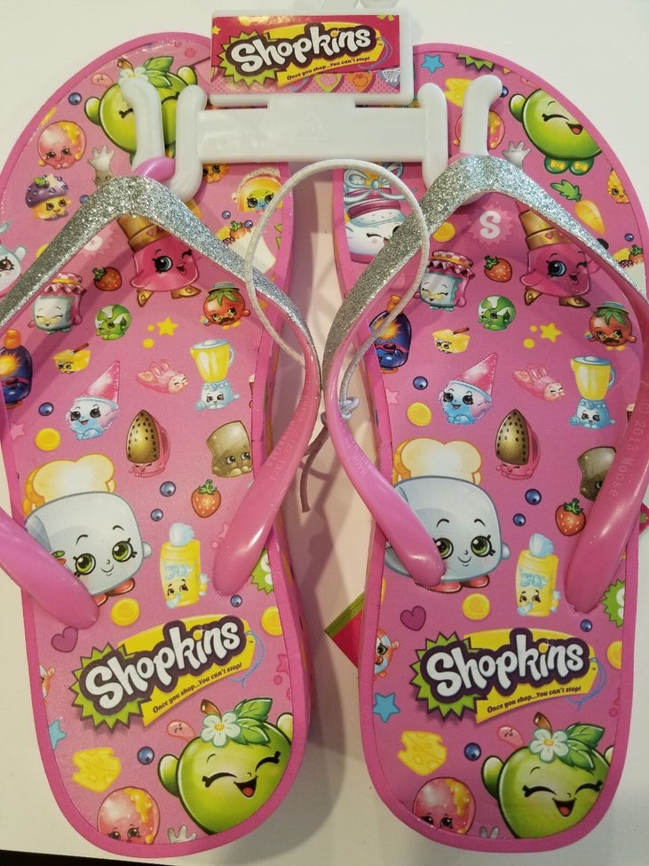 Shopkins girls multi character wedge medium 13/1