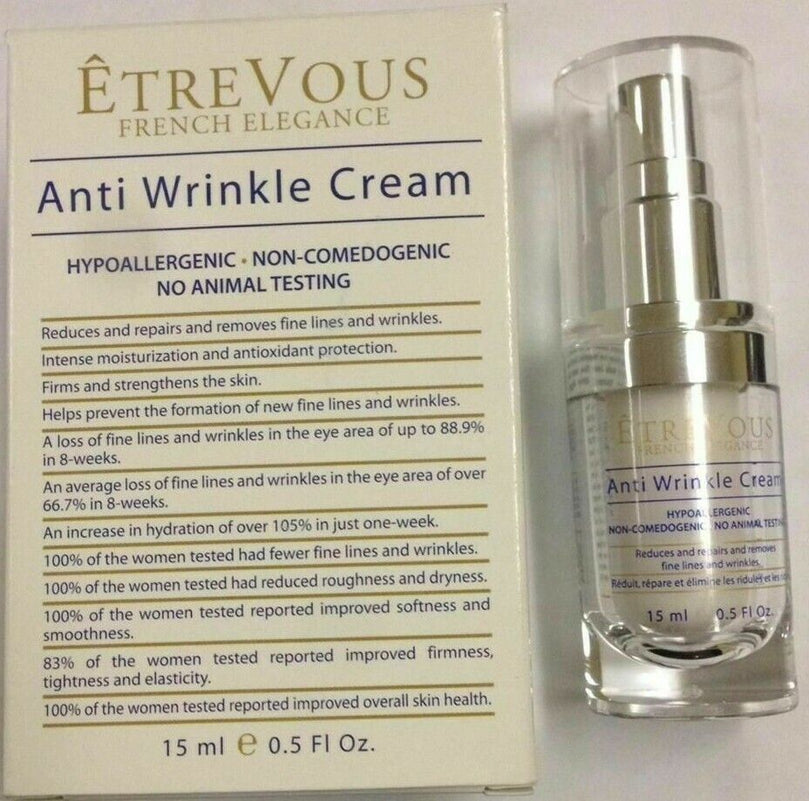 Etre Vous French Elegance Anti Wrinkle Cream 0.5 Oz