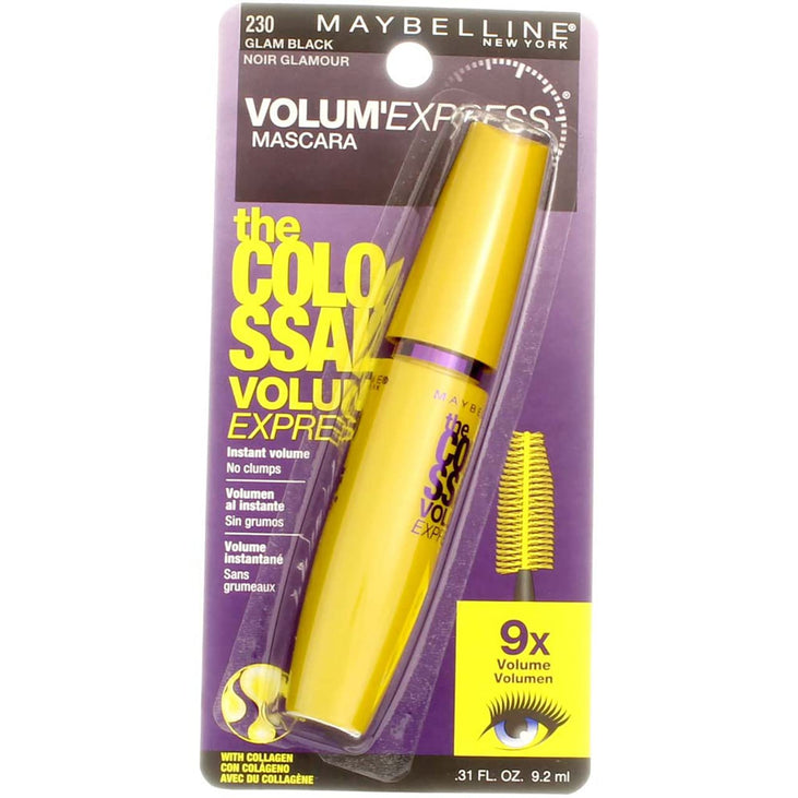 Maybelline Volum Express The Colossal Washable Mascara, Glam Black