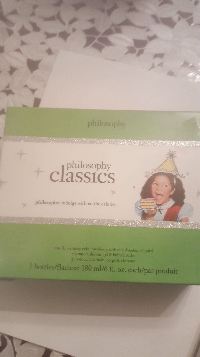 Philosophy Raspberry Sorbet Melon Daiquiri Vanilla Birthday Cake Box Set