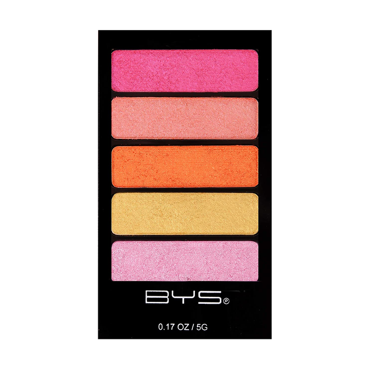 BYS 5 Shade Eyeshadow Compact Eye Makeup Palette with Applicator (see more shades) (Party Time)