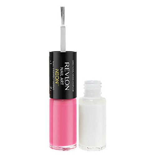 Revlon Nail Art Neon Duo Nail Polish, 100 Atomic Pink Choose Your Pack