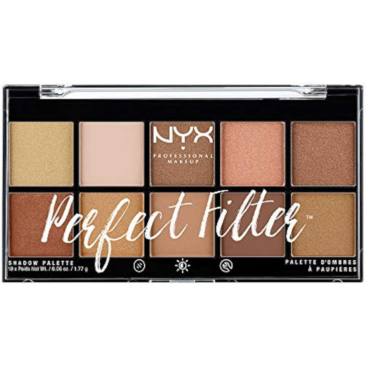 NYX Perfect Filter 10-Pan Shadow Palette - Golden Hour