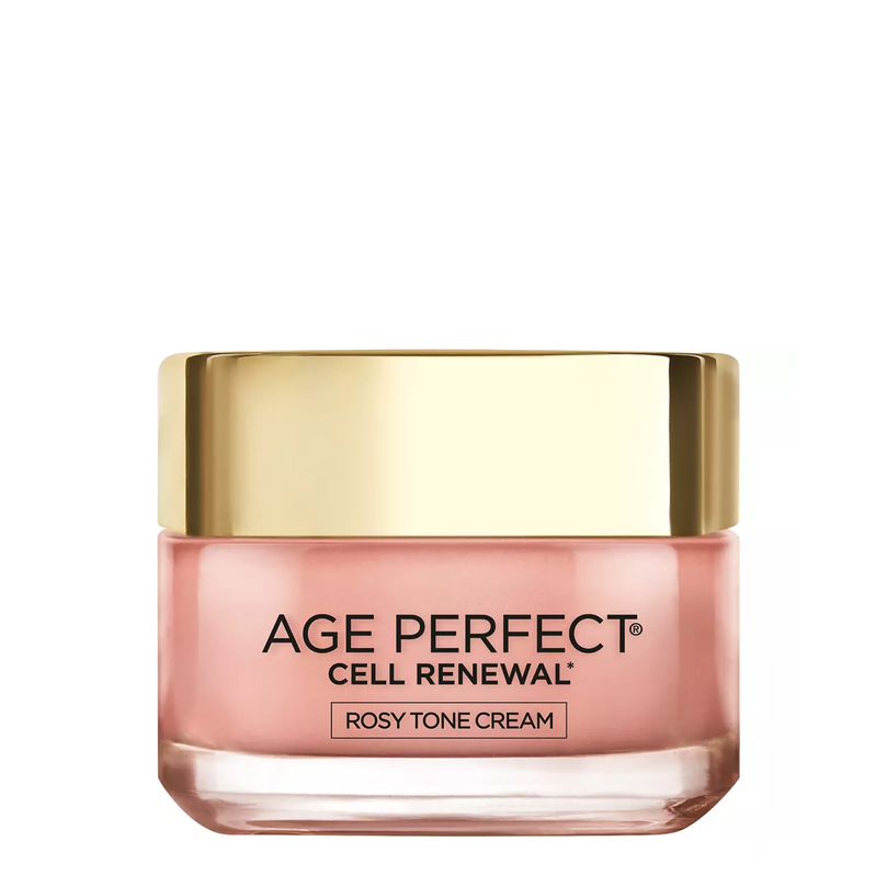 L'Oreal Paris Skincare Age Perfect Rosy Tone Face Moisturizer with LHA and Imperial Peony, Anti-Aging Day Cream for Face, Non-greasy, 2.55 oz, Packaging May Vary