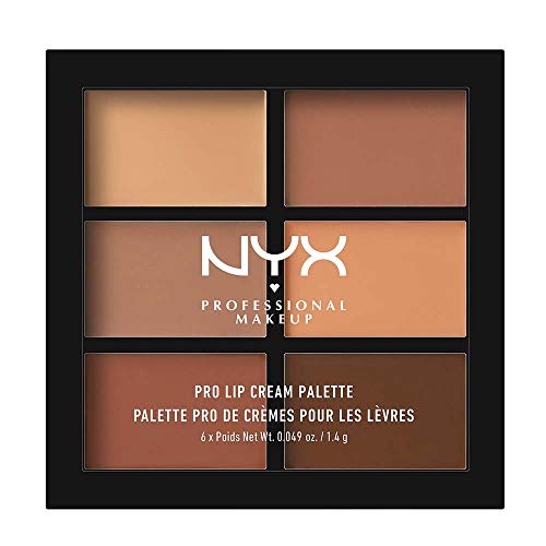 NYX PROFESSIONAL MAKEUP Pro Lip Cream Palette, The Nudes, 0.317 Ounce