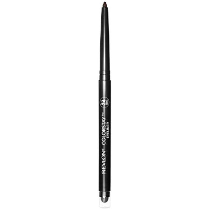 Revlon ColorStay Eye Makeup with Built-in Sharpener, Waterproof, Smudgeproof, Longwearing with Ultra-Fine Tip, 202 Black Brown, 0.01 oz