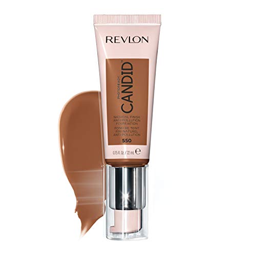 Revlon PhotoReady Candid Natural Finish Anti-Pollution Foundation, 550 Mocha, 0.75 fl oz.