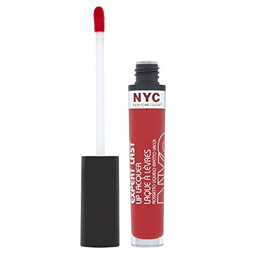 N.Y.C. New York Color Expert Last Lip Lacquer - Rockaway Ruby (Pack of 2)