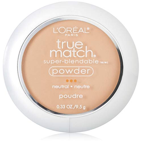 L'Oreal Paris True Match Super Blendable Oil Free Makeup Powder, Natural Buff, 0.33 oz