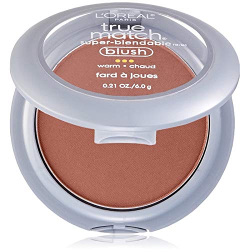 L'Oreal Paris True Match Super Blendable Blush, Soft Powder Texture, Barely Blushing, 0.21 oz