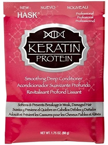 Hask Keratin Protein Repairing nourishing Smoothing Deep Conditioner, 1.75 oz, Travel Size