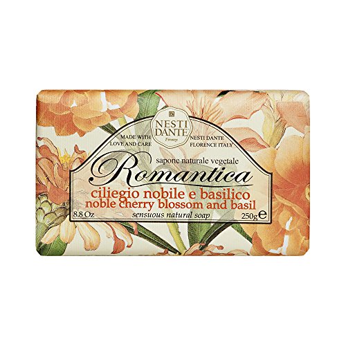 Nesti Dante Romantica The Magic of Flowers Noble Cherry Blossom & Basil Soap 8.8oz