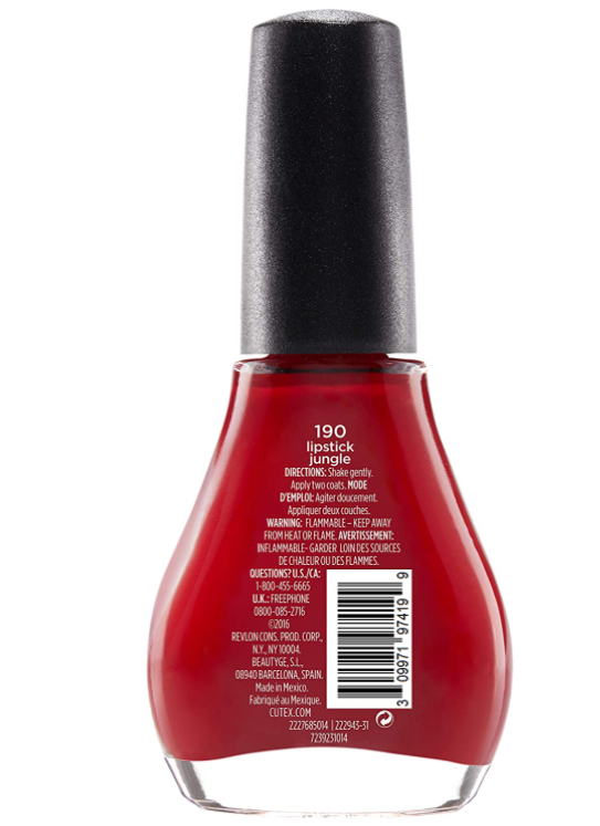 Cutex Color & Care Polish, Lipstick Jungle