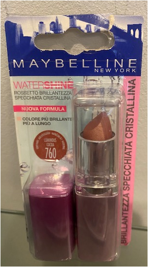 Maybelline Watershine 760 Luminous Cocoa Lipstick Brand New