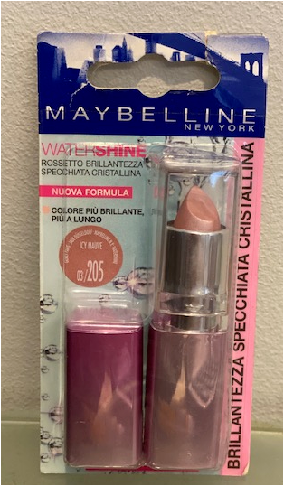 Maybelline Water Shine 205 Icy Mauve Lipstick Brand New