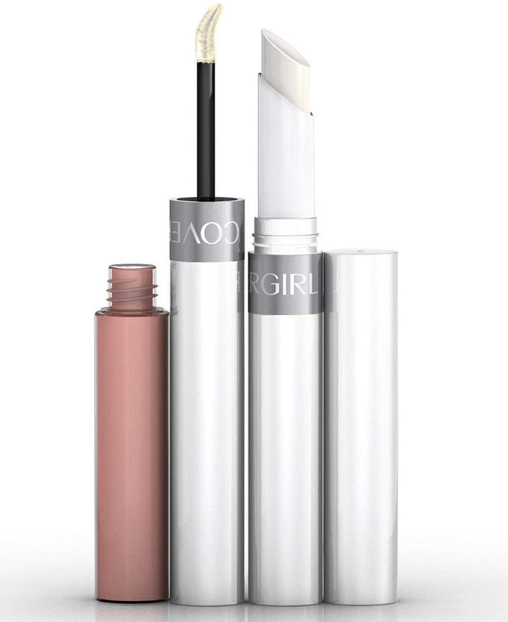 COVERGIRL Outlast All-Day Lip Color Liquid Lipstick And Moisturizing Topcoat, Longwear, Forever Fawn, Shiny Lip Gloss, Stays On All Day, Moisturizing Formula, Cruelty Free, Easy Two-Step Process