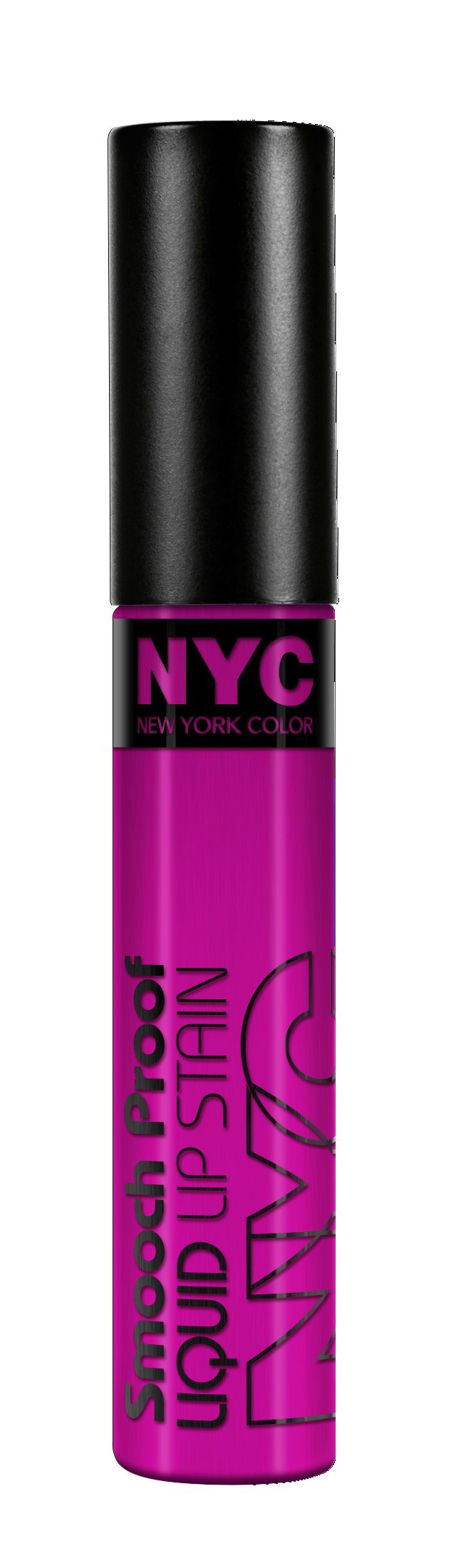 N.Y.C. New York Color Smooch Proof Liquid Lip Satin, Unforgettable Fuchsia