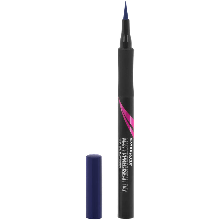 Maybelline Eyestudio Master Precise All Day Liquid Eyeliner Makeup, Cobalt Blue, 0.034 fl. oz.