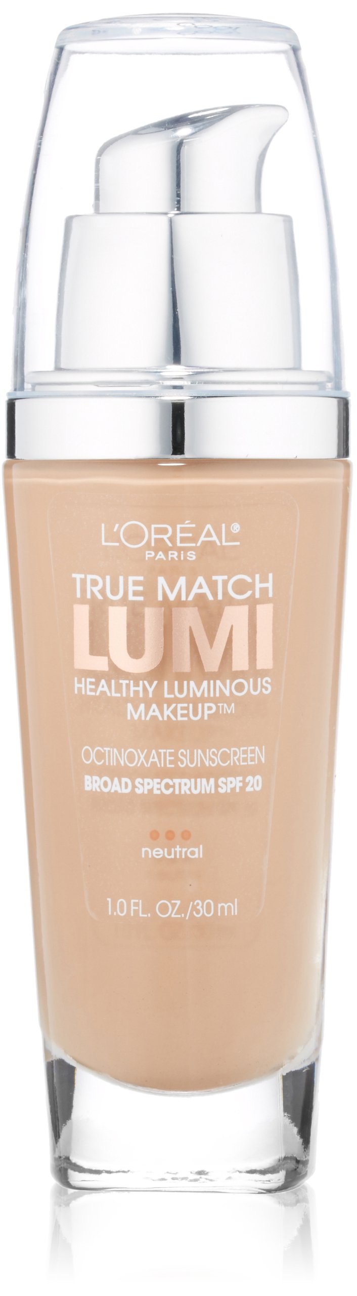 L'Oreal Paris True Match Lumi Liquid Foundation Makeup, N5 True Beige, 1 fl oz