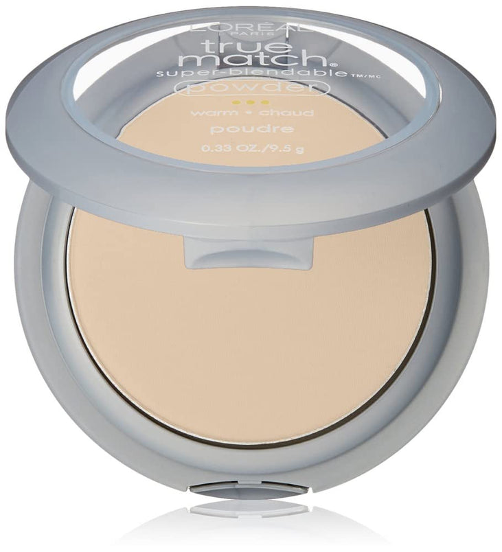 L'Oreal Paris True Match Super Blendable Oil Free Makeup Powder, Porcelain, 0.33 oz