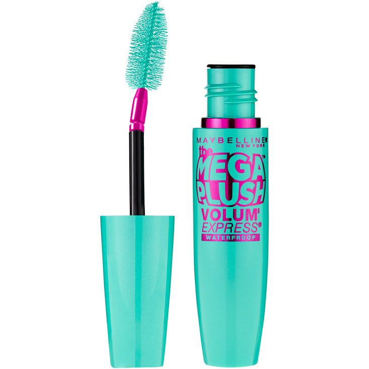 Maybelline Volum' Express The Mega Plush Waterproof Mascara, Brownish Black, 0.3 fl. oz.