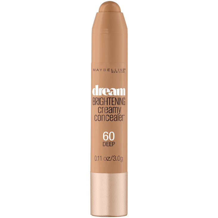 Maybelline Dream Brightening Creamy Concealer, 60 Deep, 0.11 oz