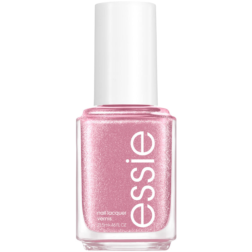 essie Salon-Quality Nail Polish, 8-Free Vegan, Metallic Pink, S'il Vous Play, 0.46 fl oz