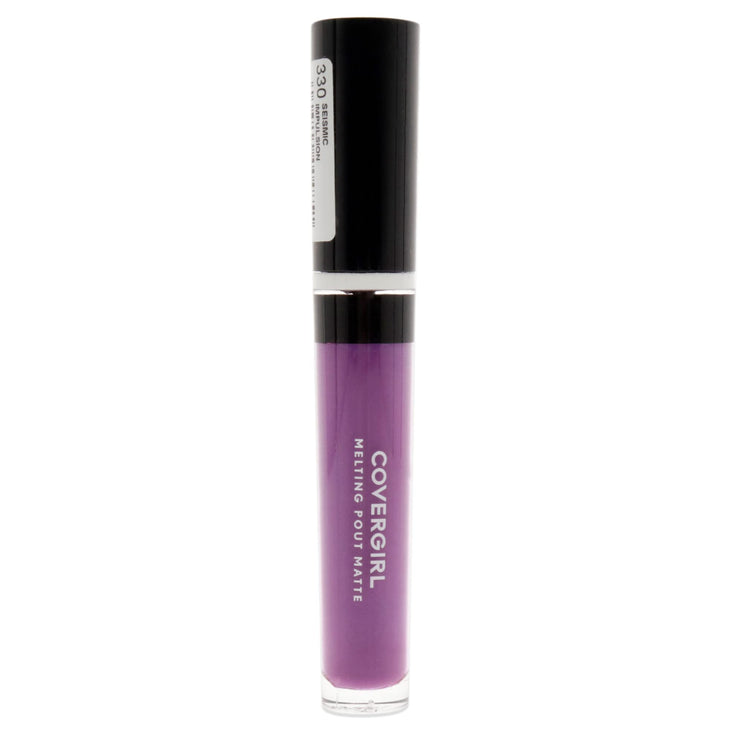 COVERGIRL Melting Pout Matte Liquid Lipstick, 330 Seismic, 0.11 oz