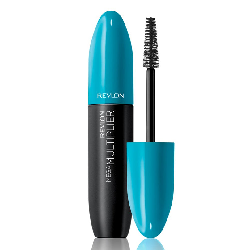 Revlon Mega Multiplier Mascara, Smudgeproof Eye Makeup, 803 Blackened Brown, 0.28 fl oz