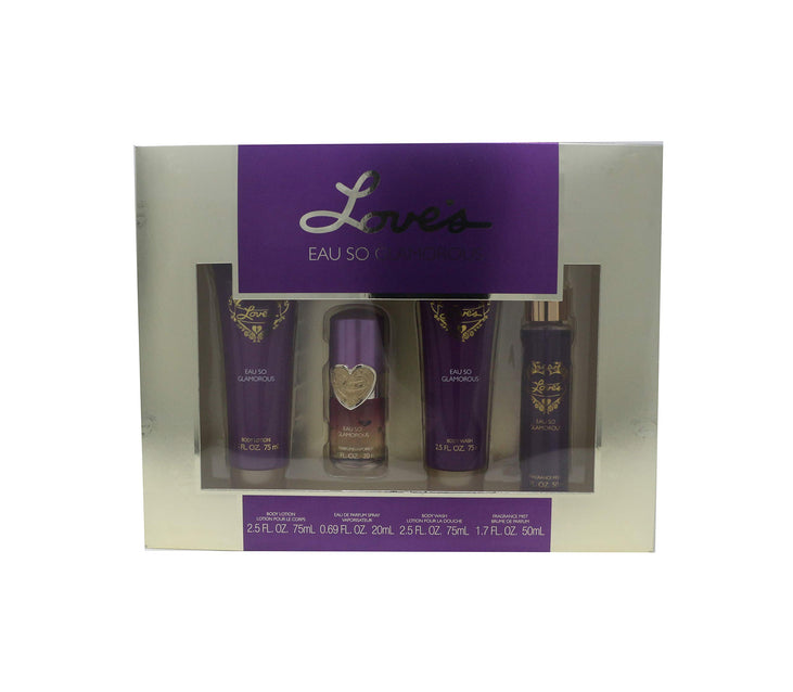 Love's Eau So Glamorous 4-Piece Gift Set New In Box