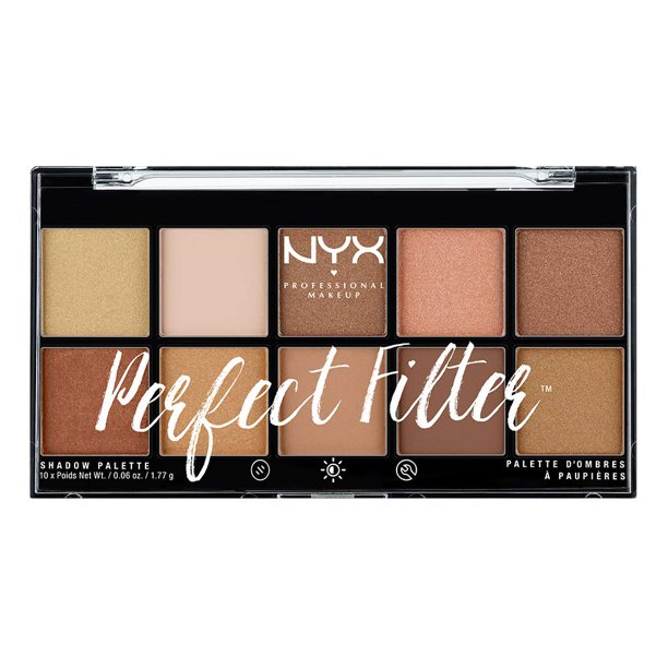 NYX PROFESSIONAL MAKEUP Perfect Filter Shadow Palette, Eyeshadow Palette, Golden Hour