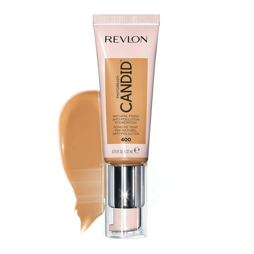 Revlon PhotoReady Candid Natural Finish Anti-Pollution Foundation, 400 Macadamia, 0.75 fl oz.