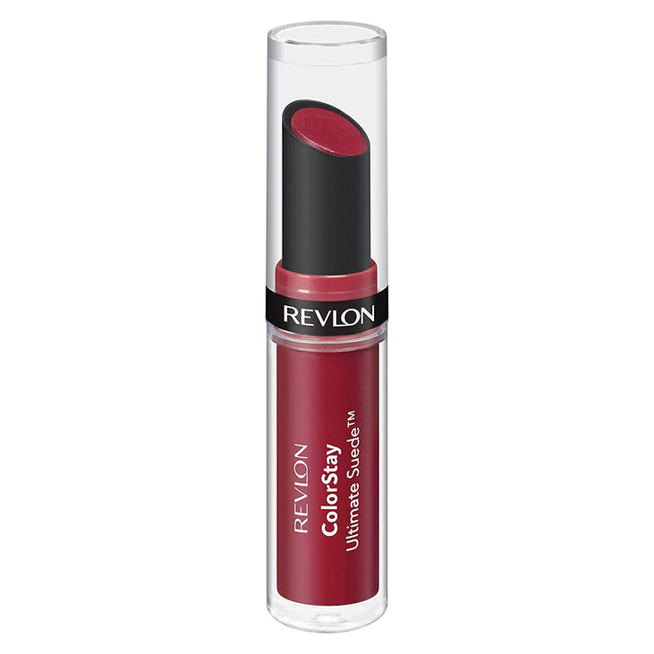 Revlon ColorStay Ultimate Suede Lipstick, Longwear Soft, Ultra-Hydrating High-Impact Lip Color, Formulated with Vitamin E, 050 Couture, 0.09 oz