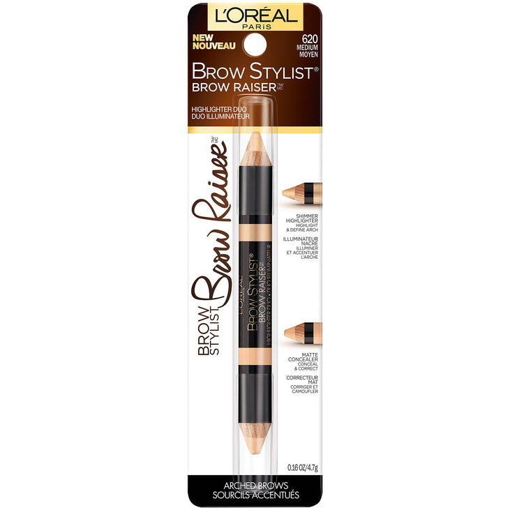 L'Oreal Paris Brow Stylist Brow Raiser Highlighter Duo, Deep