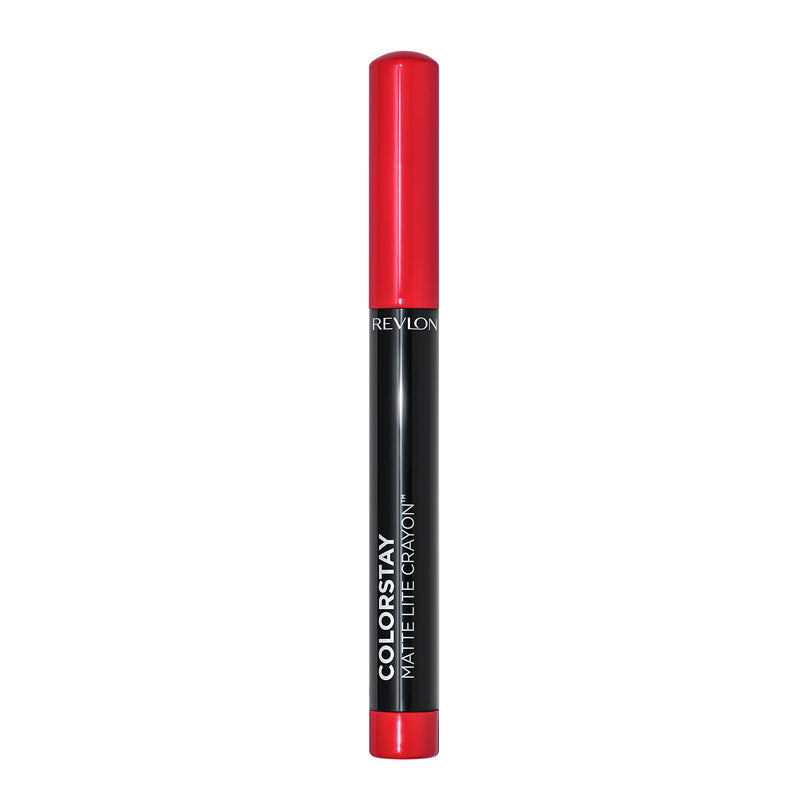 Revlon ColorStay Matte Lite Crayon Lipstick with Built-in Sharpener, Smudgeproof, Water-Resistant Non-Drying Lipcolor, 010 Air Kiss, 0.049 oz