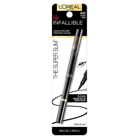 L'Oreal Paris Infallible Super Slim Long Lasting Liquid Eyeliner, Black