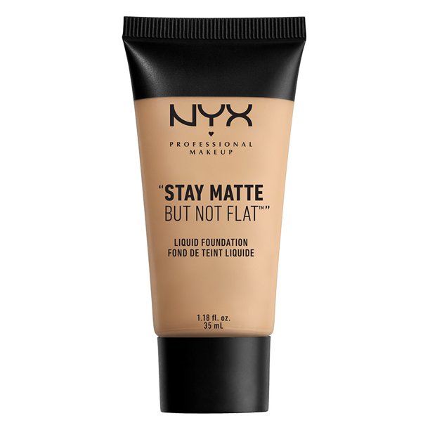 NYX PROFESSIONAL MAKEUP Stay Matte but not Flat Liquid Foundation, Medium Beige, 1.18 Fluid Ounce