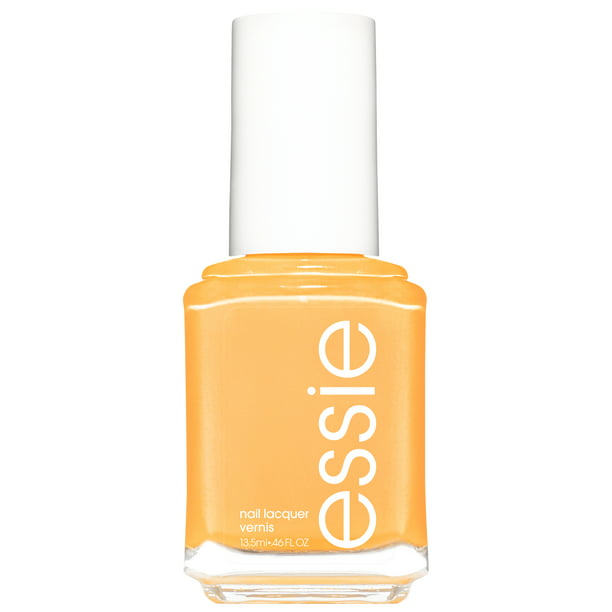 essie Salon-Quality Nail Polish, 8-Free Vegan, Bright Yellow, Check Your Baggage, 0.46 fl oz