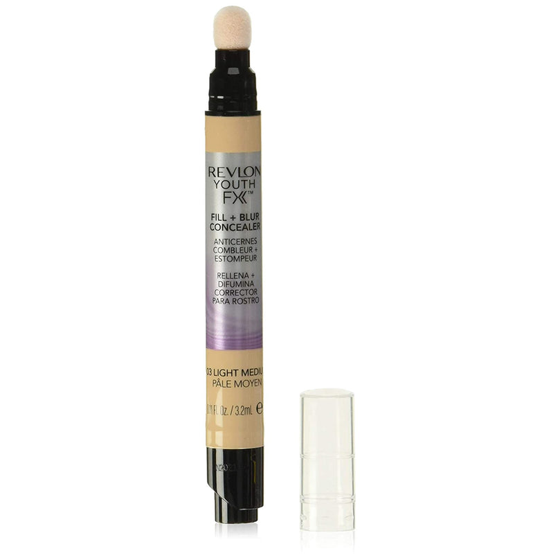 Revlon Youth Fx Fill + Blur Concealer,03 Light Medium, 0.11 Fluid Ounce