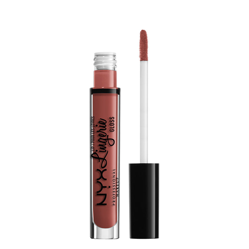 NYX PROFESSIONAL MAKEUP Lip Lingerie Shimmer, Lip Gloss - Spirit (Nude Pink)